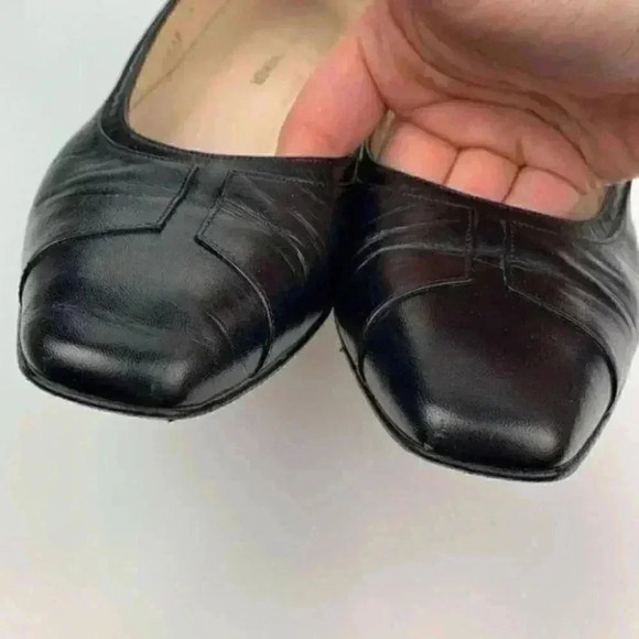 Joel Parker heels size 7 AAA black Italian leather - Picture 7 of 8